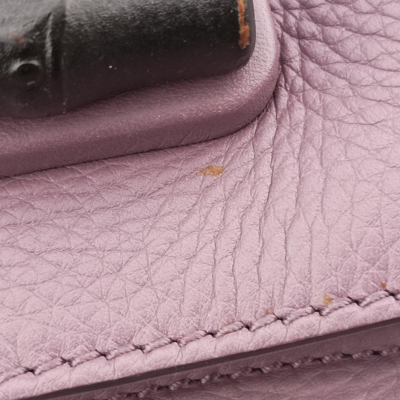 Secondhand Gucci Bamboo fringe tassel Purple Leather 370833 backpack/rucksack | stylenewstar