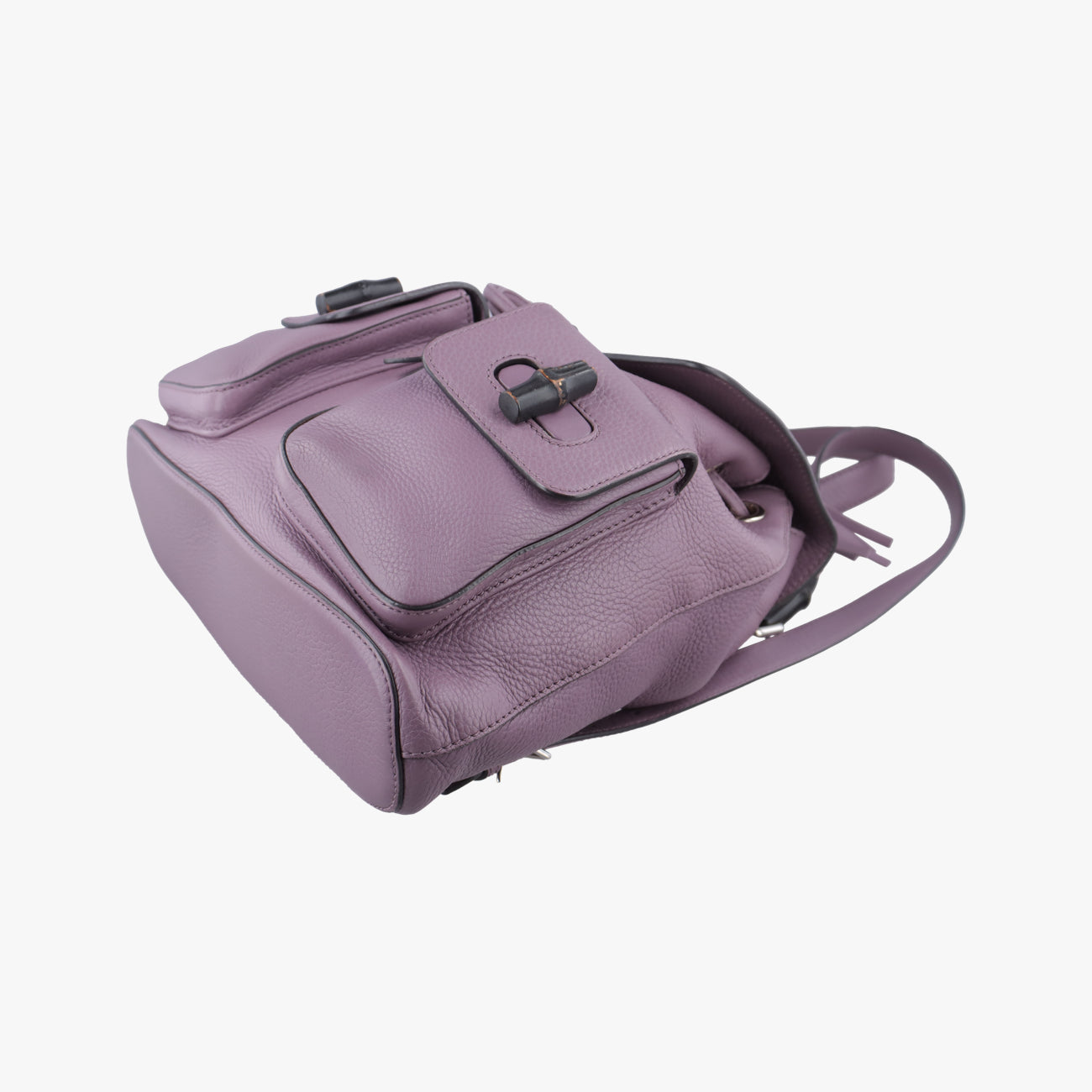 Secondhand Gucci Bamboo fringe tassel Purple Leather 370833 backpack/rucksack | stylenewstar