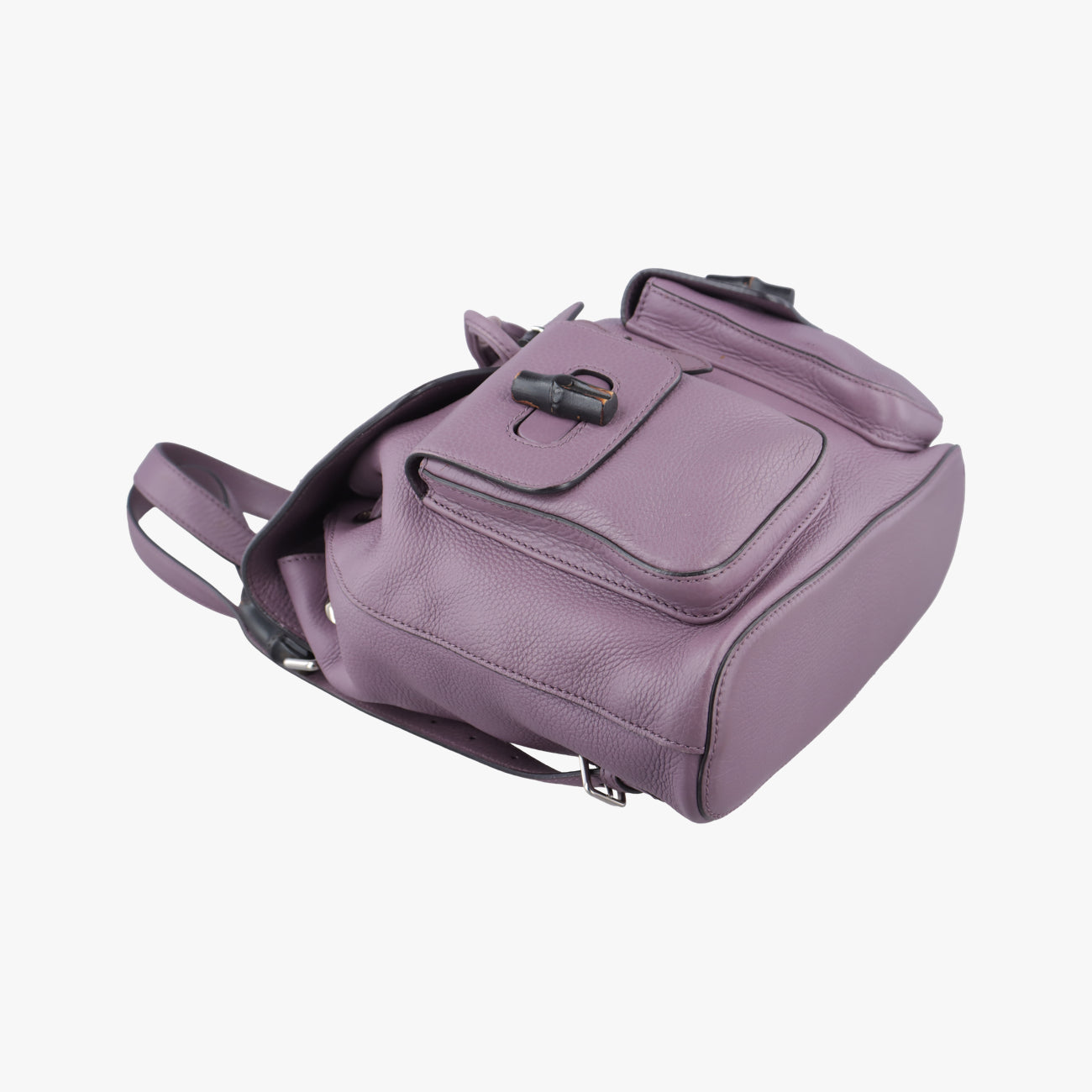 Secondhand Gucci Bamboo fringe tassel Purple Leather 370833 backpack/rucksack | stylenewstar