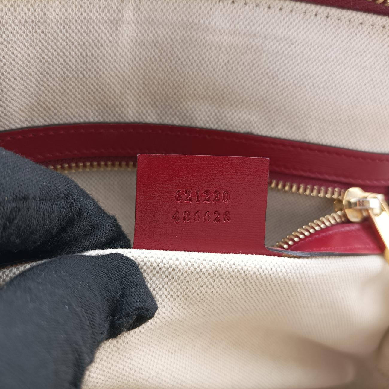 Pre-owned Gucci Horsebit 1955 Burgundy Leather 621220 shoulderbag | stylenewstar