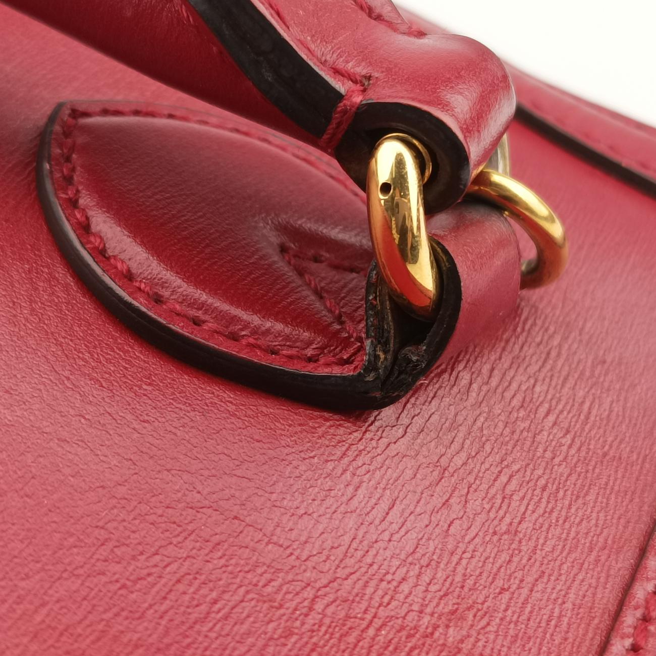 Pre-owned Gucci Horsebit 1955 Burgundy Leather 621220 shoulderbag | stylenewstar