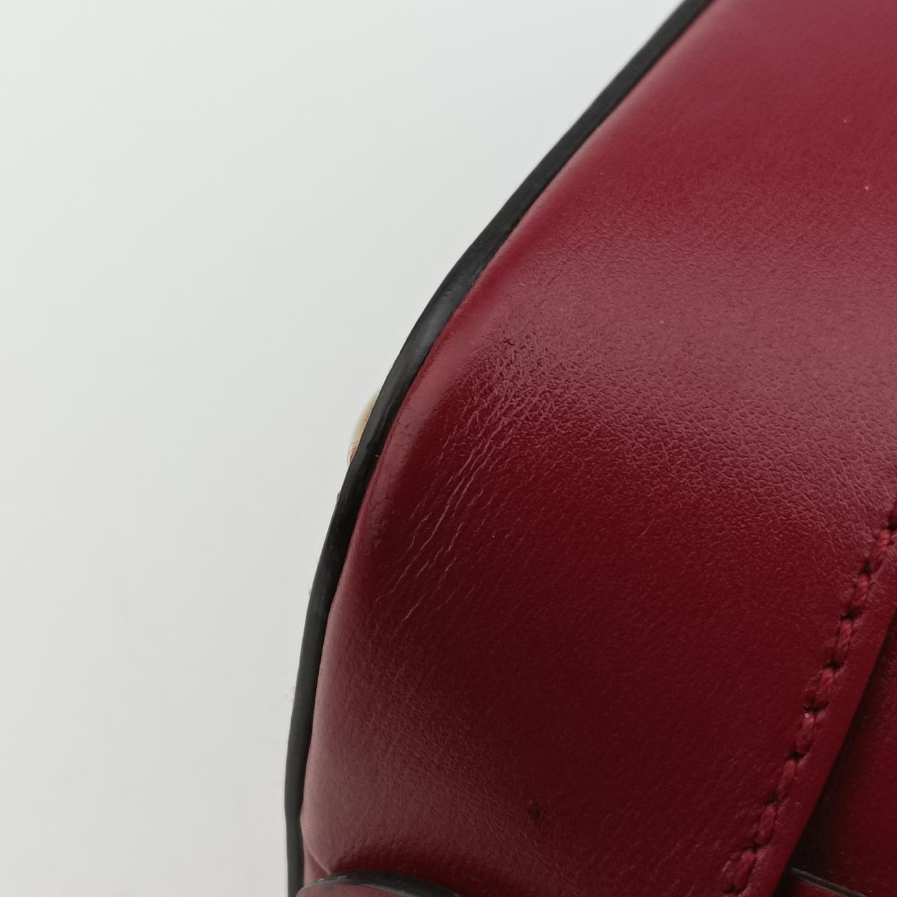 Pre-owned Gucci Horsebit 1955 Burgundy Leather 621220 shoulderbag | stylenewstar