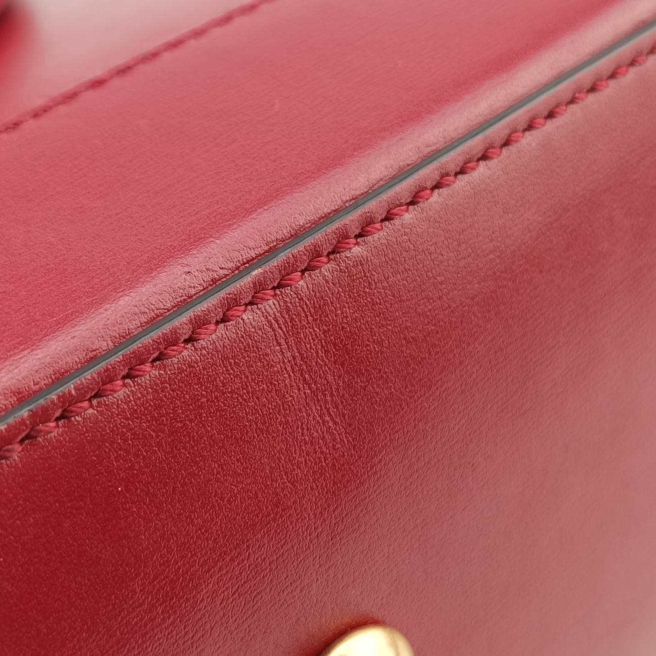 Pre-owned Gucci Horsebit 1955 Burgundy Leather 621220 shoulderbag | stylenewstar