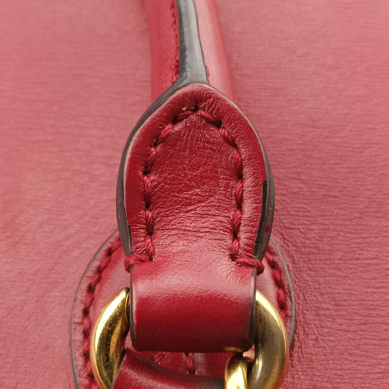 Pre-owned Gucci Horsebit 1955 Burgundy Leather 621220 shoulderbag | stylenewstar