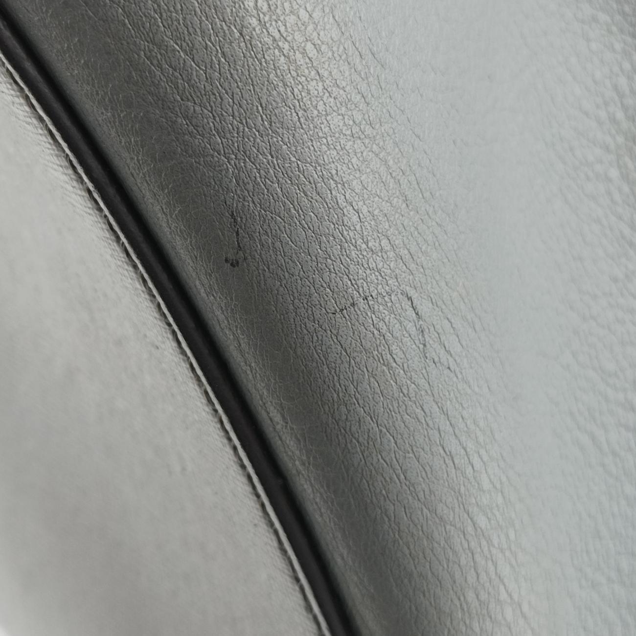 Pre-owned Fendi Petite 2 JOURS Grey Leather 8BH253 handbag | stylenewstar