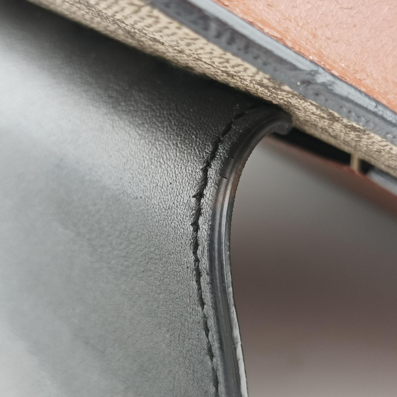 Pre-owned Gucci Padlock Beige×black PVC coated canvas×Leather 432674 shoulderbag | stylenewstar