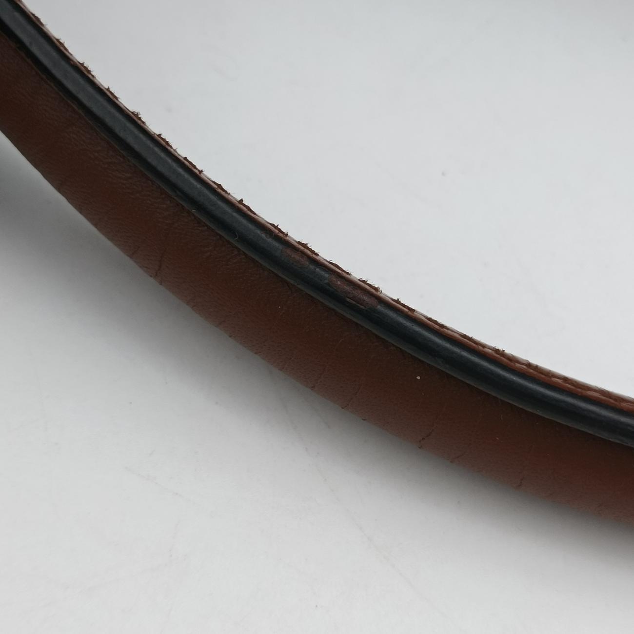 Pre-owned Gucci Padlock Beige×black PVC coated canvas×Leather 432674 shoulderbag | stylenewstar