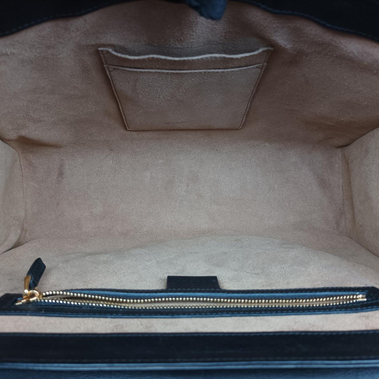 Pre-owned Gucci Padlock Beige×black PVC coated canvas×Leather 432674 shoulderbag | stylenewstar