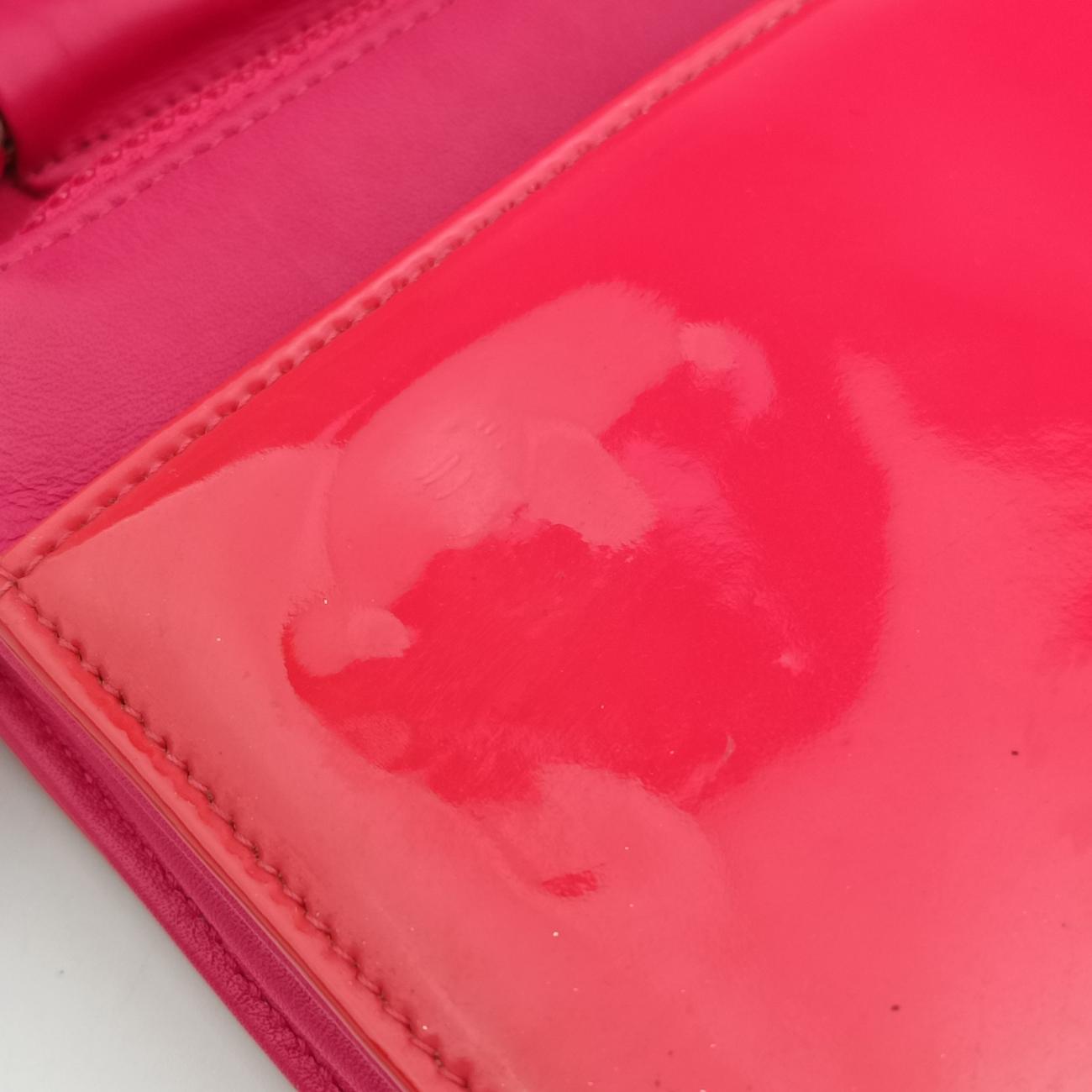 Pre-owned Chanel cocomark CLASSIC Red Patent A69088 shoulderbag | stylenewstar