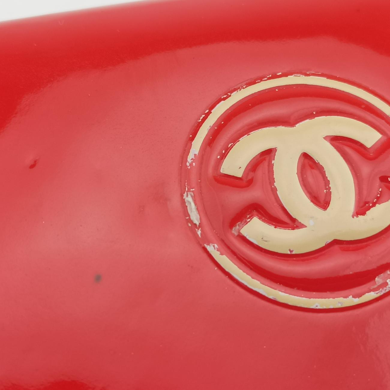 Pre-owned Chanel cocomark CLASSIC Red Patent A69088 shoulderbag | stylenewstar