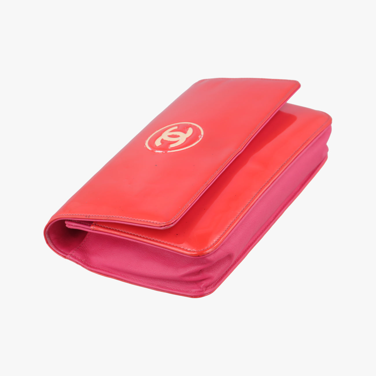 Pre-owned Chanel cocomark CLASSIC Red Patent A69088 shoulderbag | stylenewstar