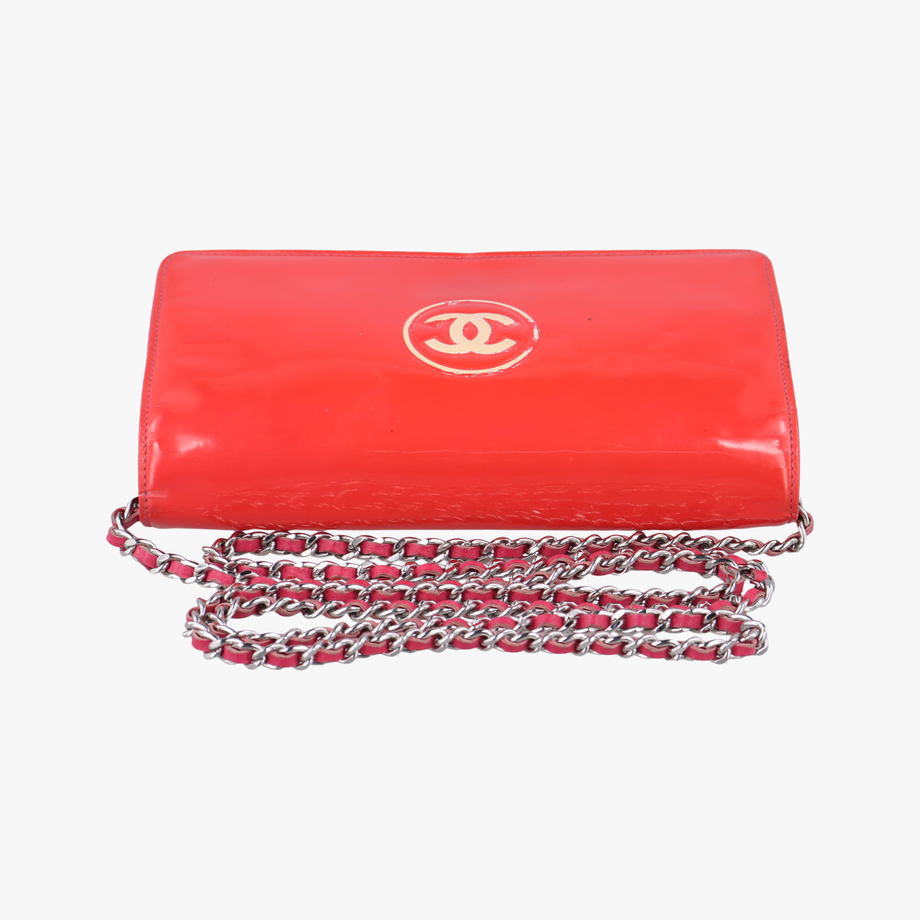 Pre-owned Chanel cocomark CLASSIC Red Patent A69088 shoulderbag | stylenewstar