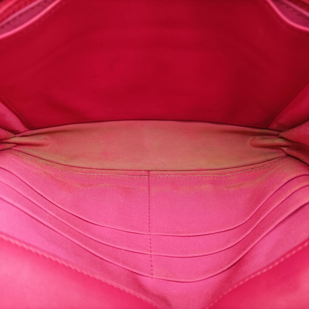 Pre-owned Chanel cocomark CLASSIC Red Patent A69088 shoulderbag | stylenewstar