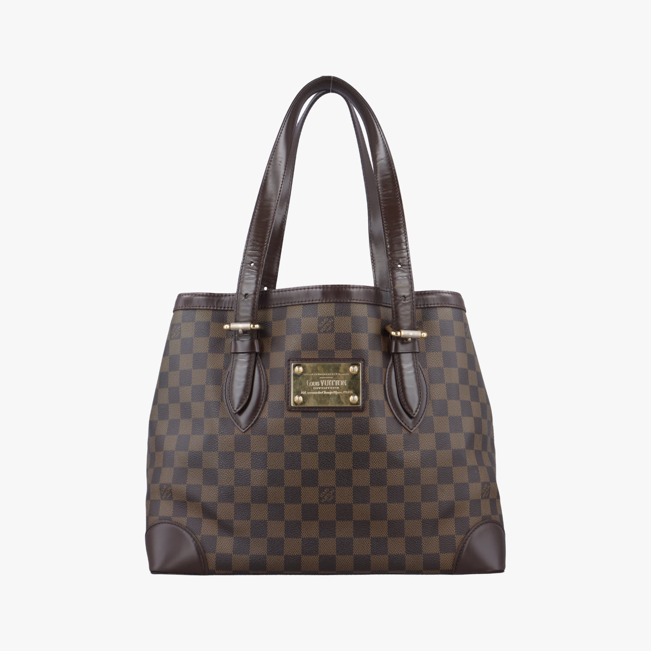 Pre-owned Louis Vuitton HAMPSTEAD MM EBENE Damier Canvas N51204 shoulderbag | stylenewstar