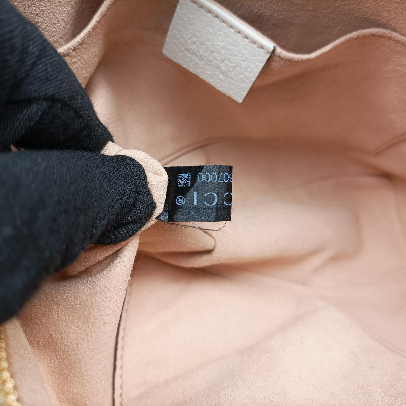 Pre-owned Gucci Ophidia White×Navy×Red Leather 499621 shoulderbag | stylenewstar