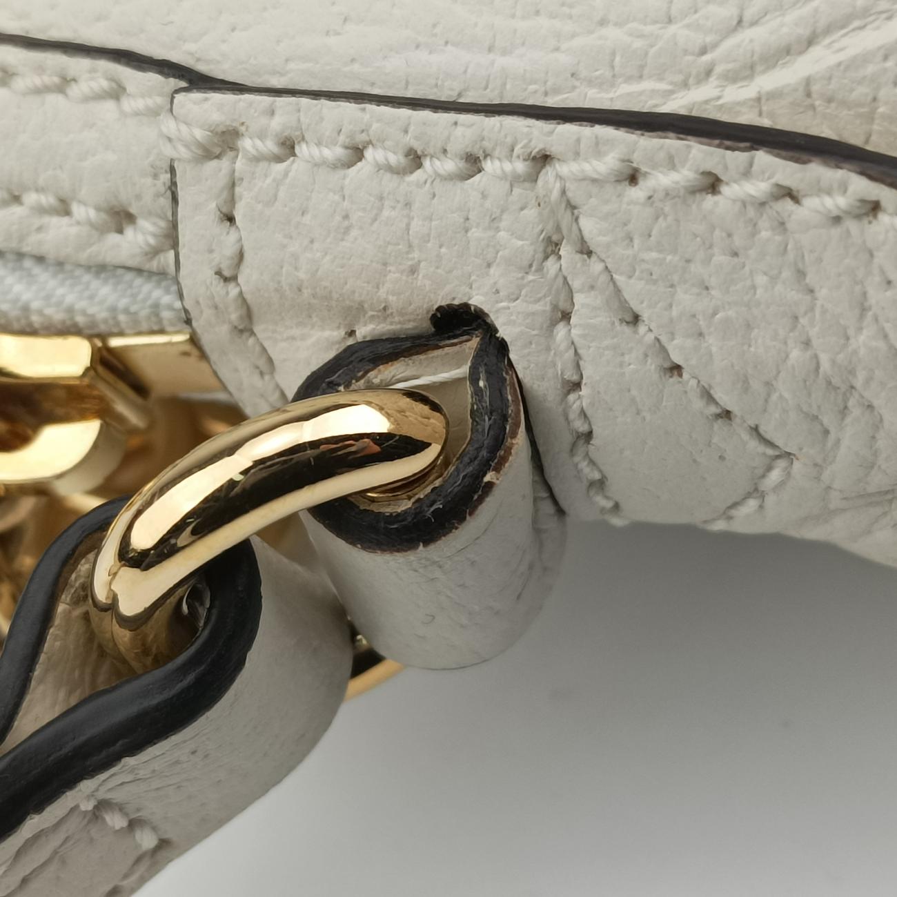 Pre-owned Gucci Ophidia White×Navy×Red Leather 499621 shoulderbag | stylenewstar