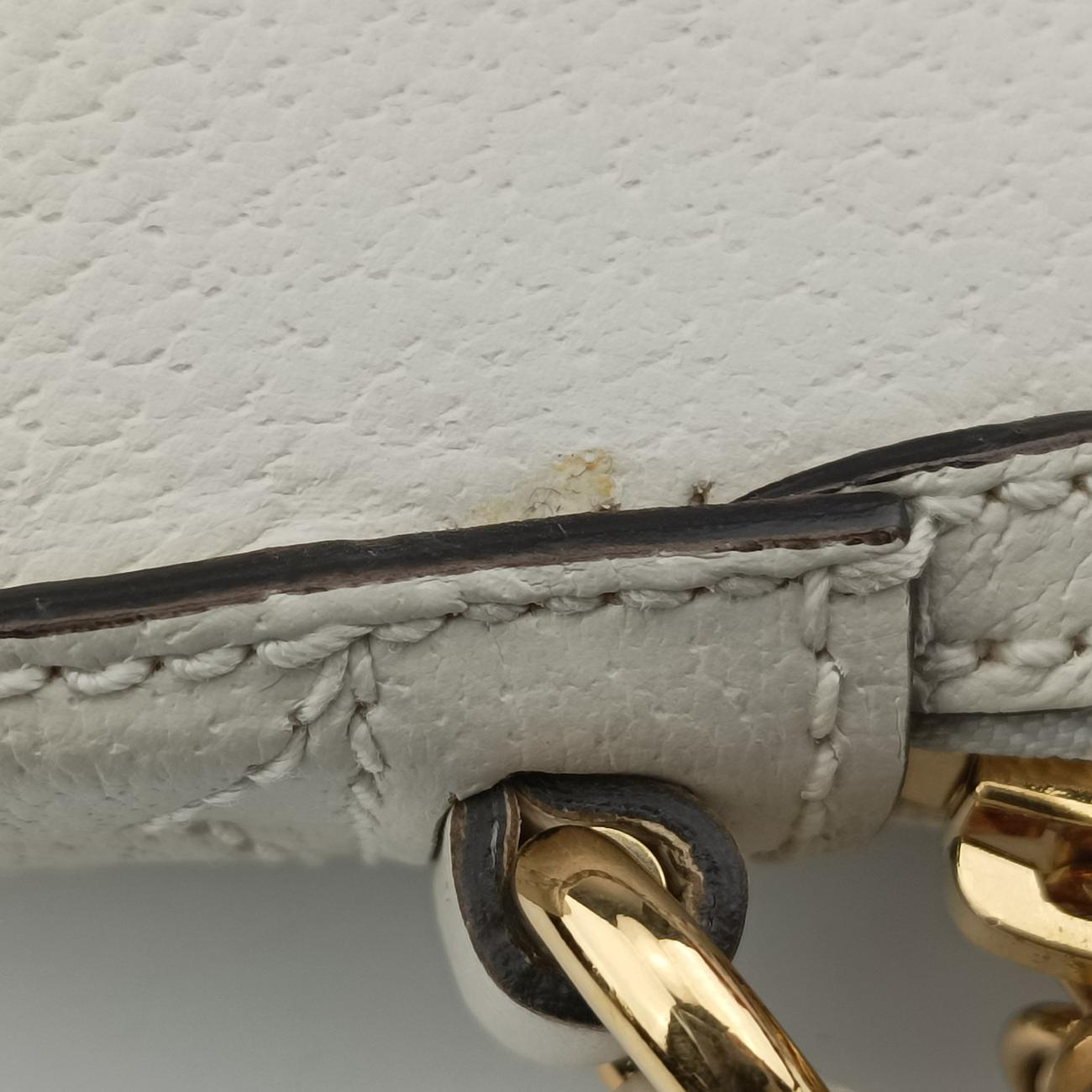 Pre-owned Gucci Ophidia White×Navy×Red Leather 499621 shoulderbag | stylenewstar