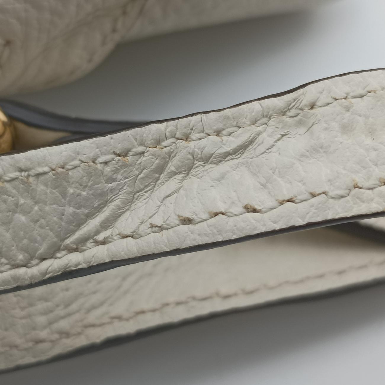 Pre-owned Gucci Ophidia White×Navy×Red Leather 499621 shoulderbag | stylenewstar