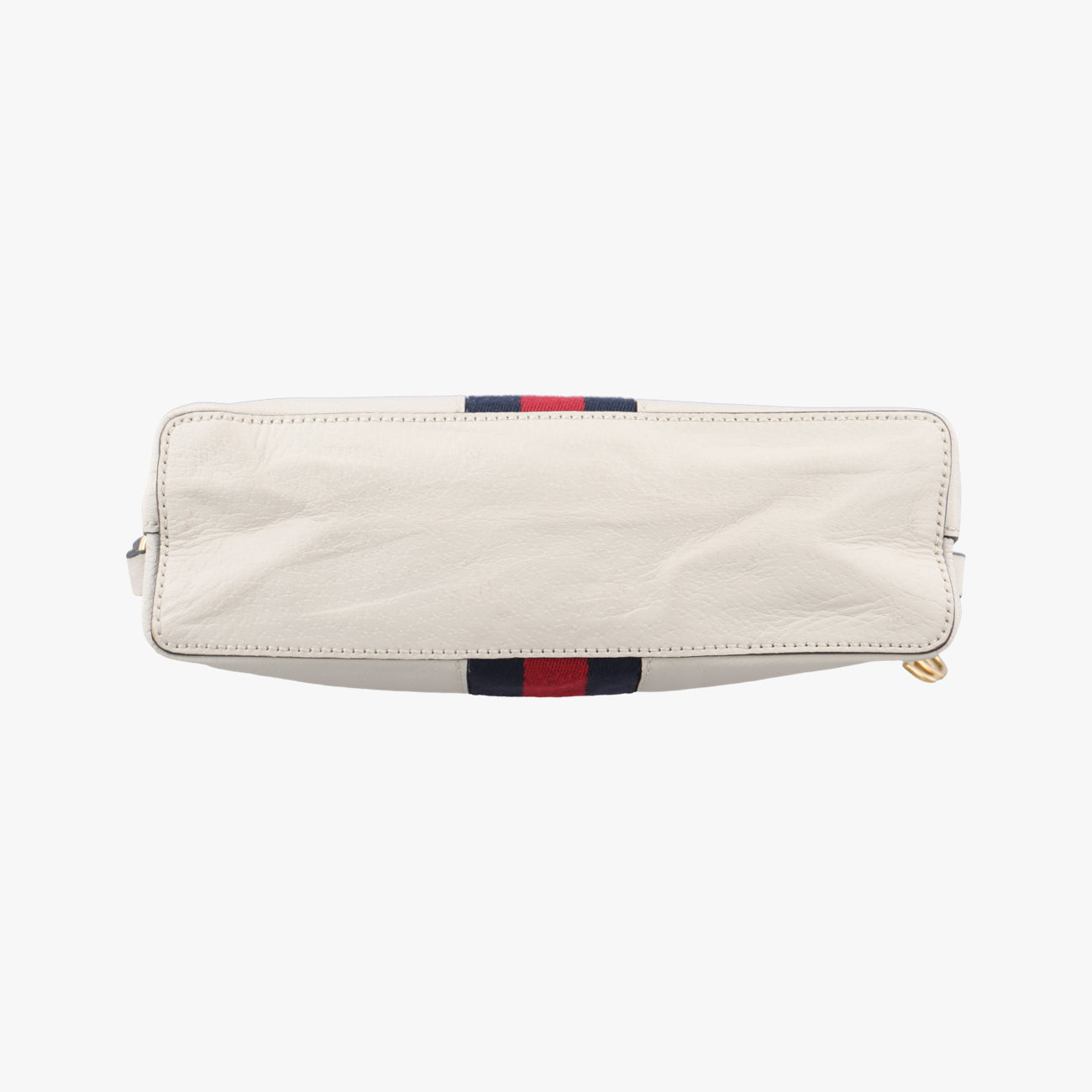 Pre-owned Gucci Ophidia White×Navy×Red Leather 499621 shoulderbag | stylenewstar