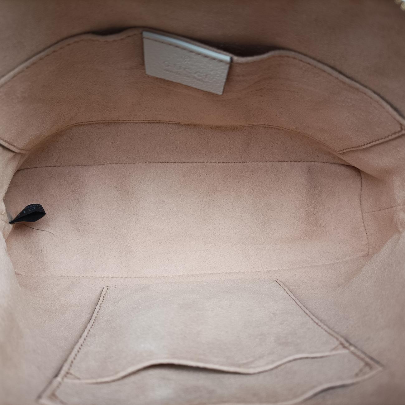 Pre-owned Gucci Ophidia White×Navy×Red Leather 499621 shoulderbag | stylenewstar