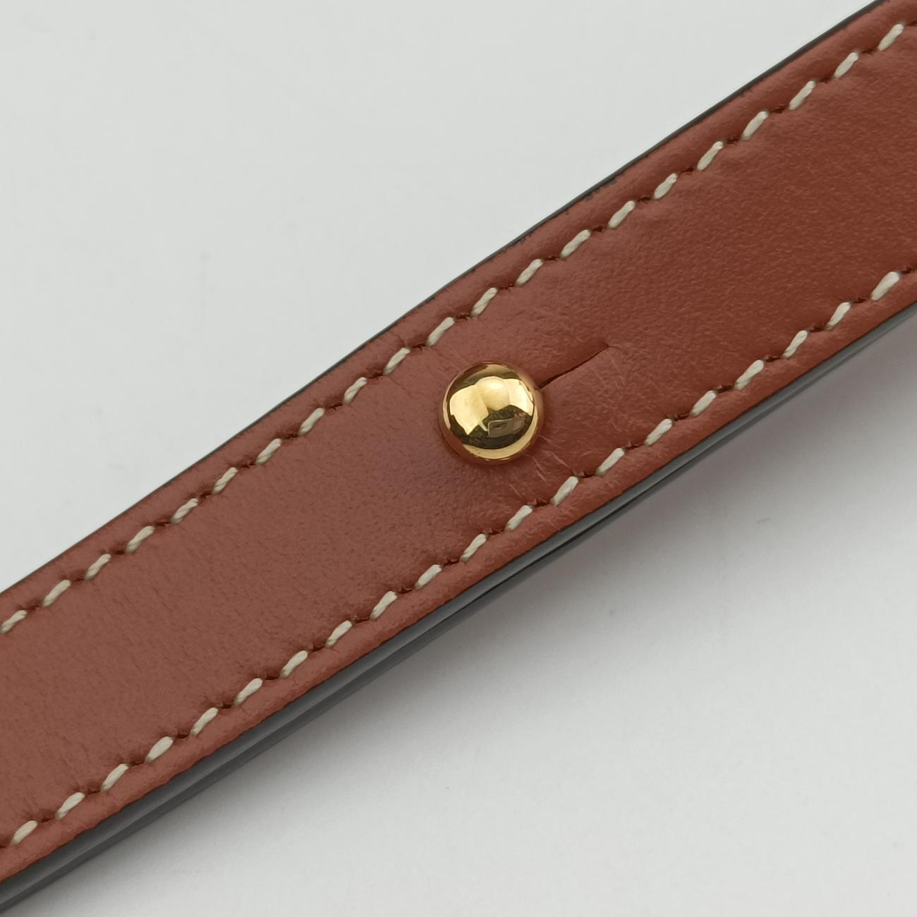 Vintage Celine Oval Purse Cuir Triomphe Brown Leather  shoulderbag | stylenewstar