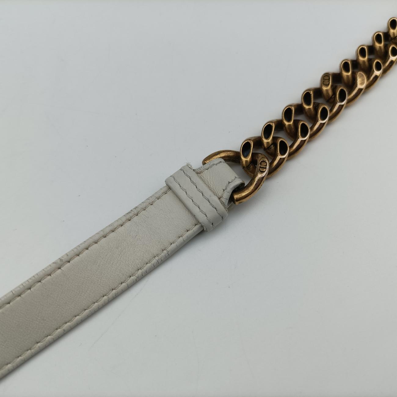 Pre-owned Christian Dior Diorama White Leather  shoulderbag | stylenewstar