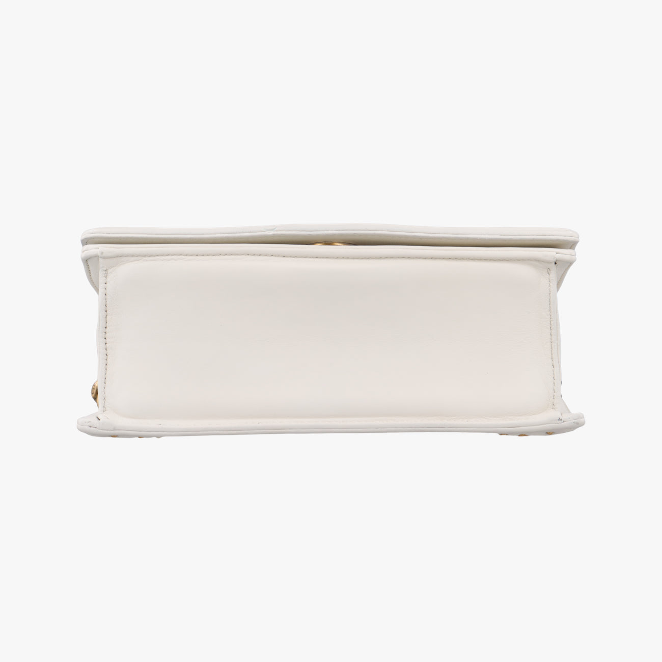 Pre-owned Christian Dior Diorama White Leather  shoulderbag | stylenewstar