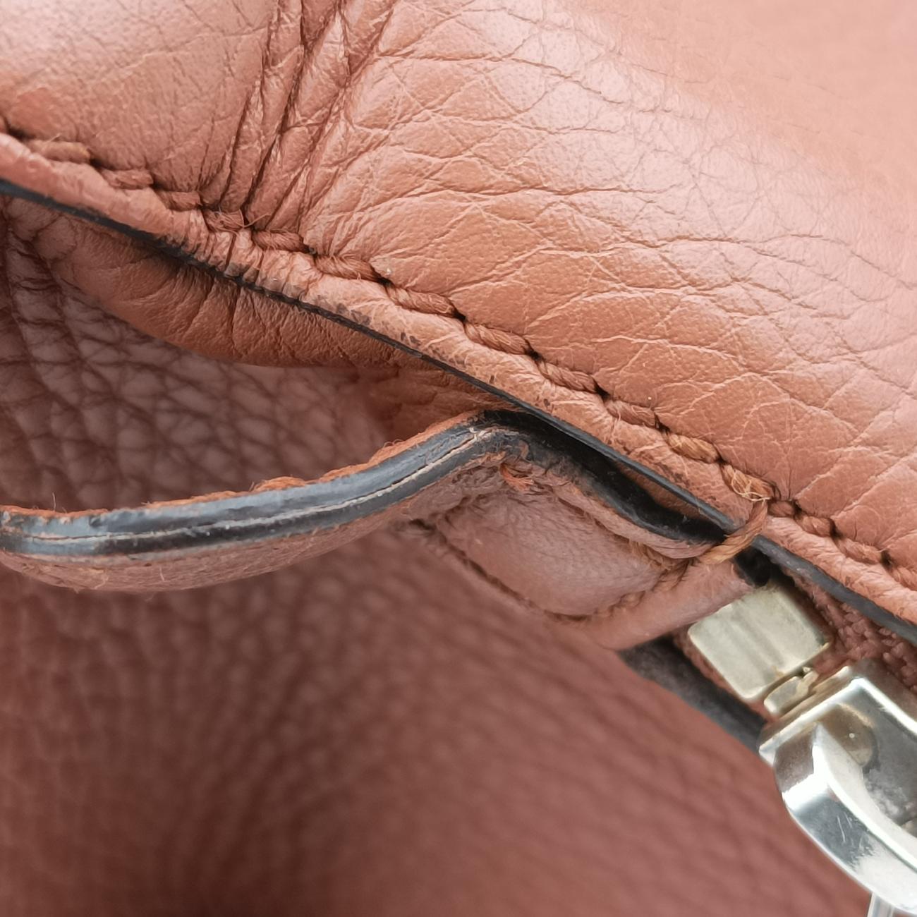 Vintage Gucci Soho GG logo Brown Leather 338970 shoulderbag | stylenewstar