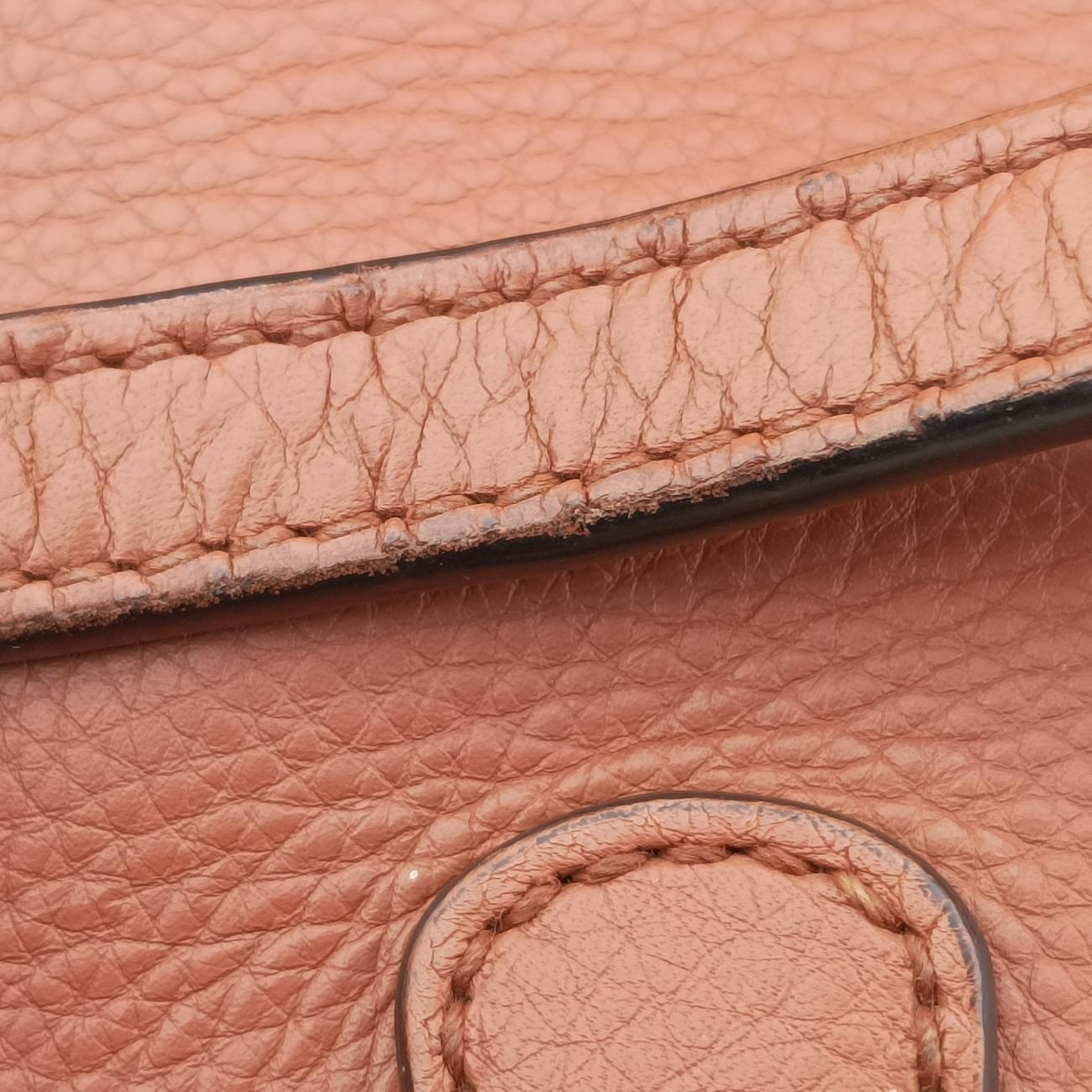 Vintage Gucci Soho GG logo Brown Leather 338970 shoulderbag | stylenewstar