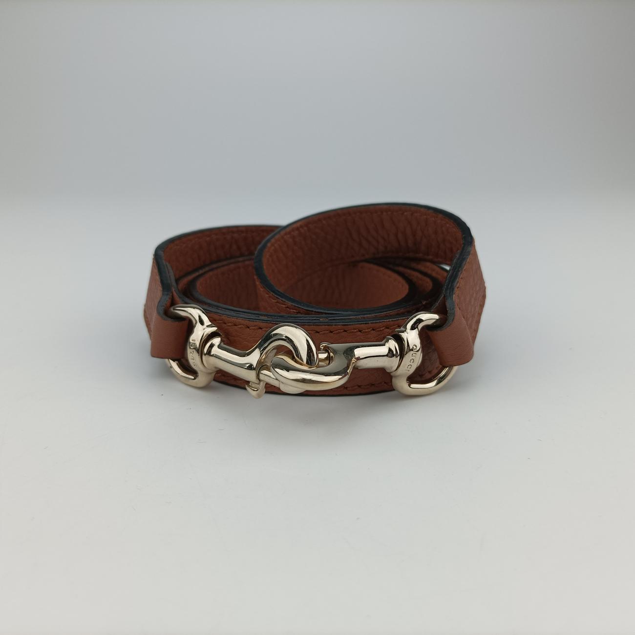 Vintage Gucci Soho GG logo Brown Leather 338970 shoulderbag | stylenewstar