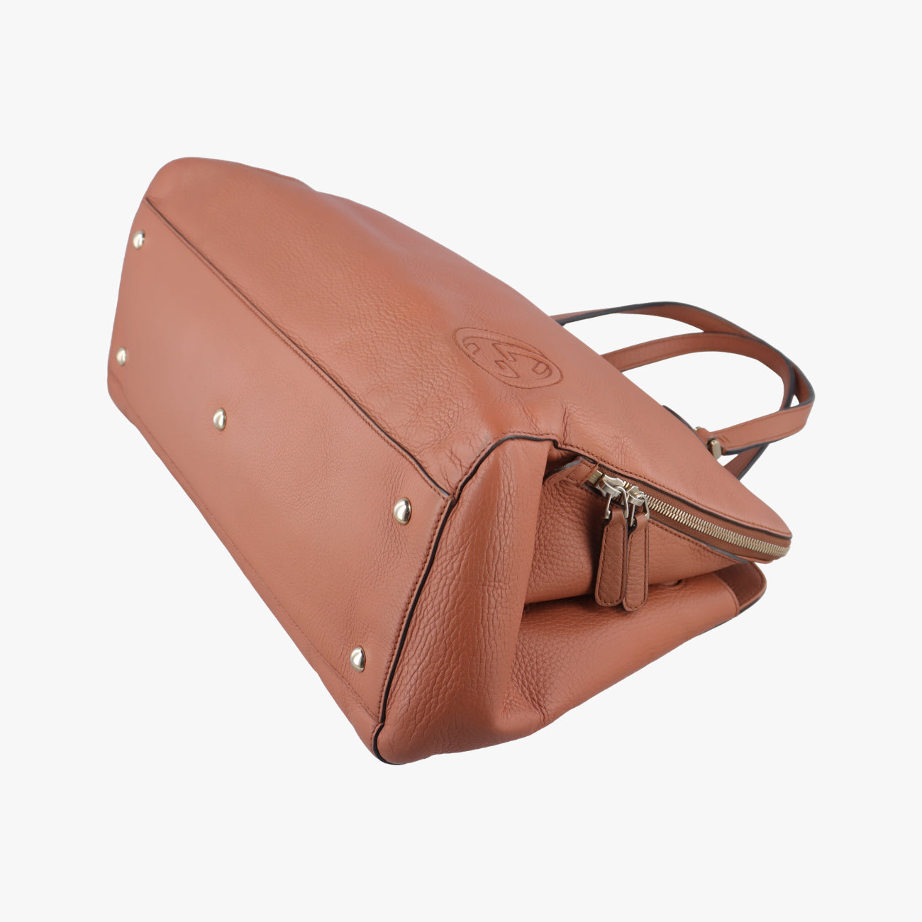 Vintage Gucci Soho GG logo Brown Leather 338970 shoulderbag | stylenewstar