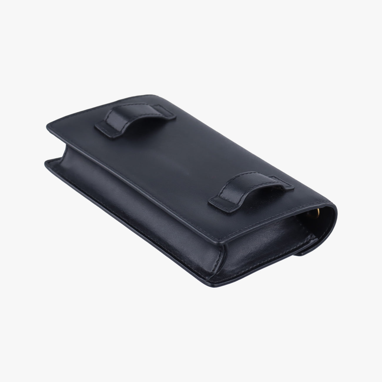 Pre-owned Fendi F is Black Leather 8BM005 shoulderbag | stylenewstar