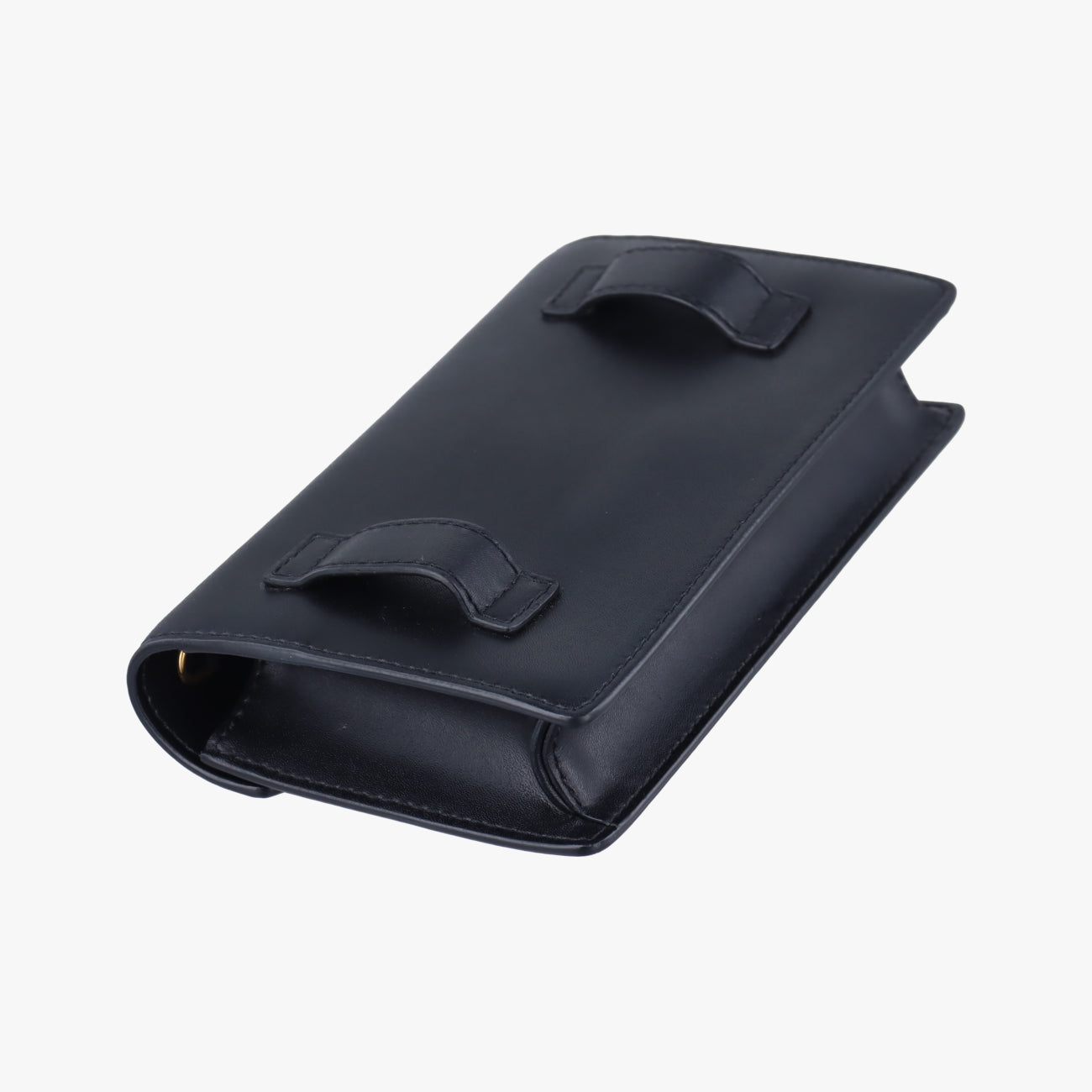 Pre-owned Fendi F is Black Leather 8BM005 shoulderbag | stylenewstar