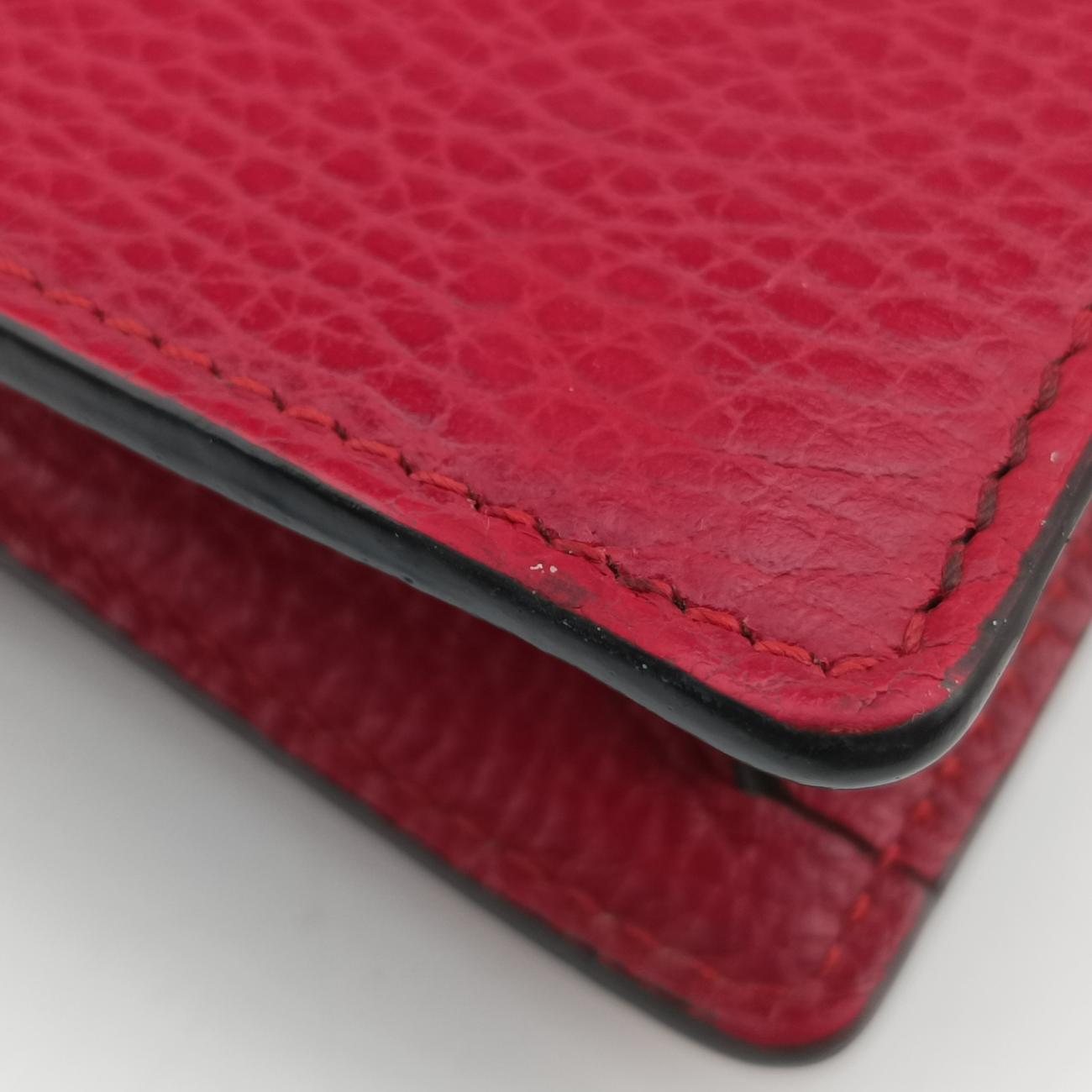 Pre-owned Gucci Dionysus Red Leather 476432 shoulderbag | stylenewstar