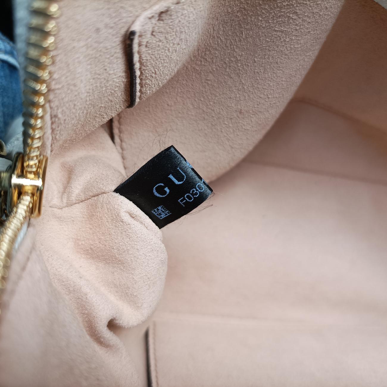 Secondhand Gucci Ophidia White×Navy×Red Leather 499621 shoulderbag | stylenewstar