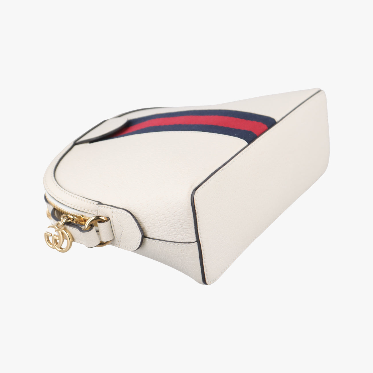 Secondhand Gucci Ophidia White×Navy×Red Leather 499621 shoulderbag | stylenewstar