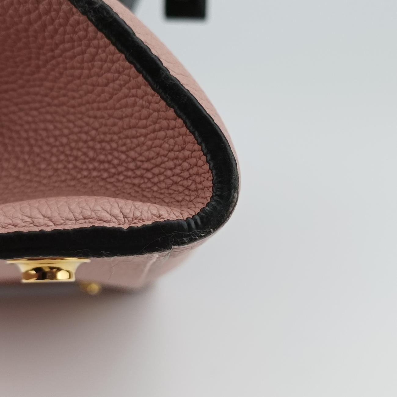 Pre-owned Louis Vuitton City Steamer MM Magnolia x Noir leather M53019 shoulderbag | stylenewstar