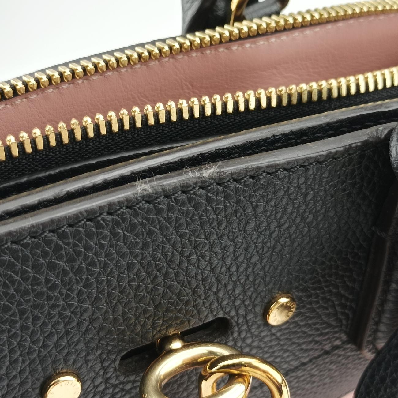 Pre-owned Louis Vuitton City Steamer MM Magnolia x Noir leather M53019 shoulderbag | stylenewstar