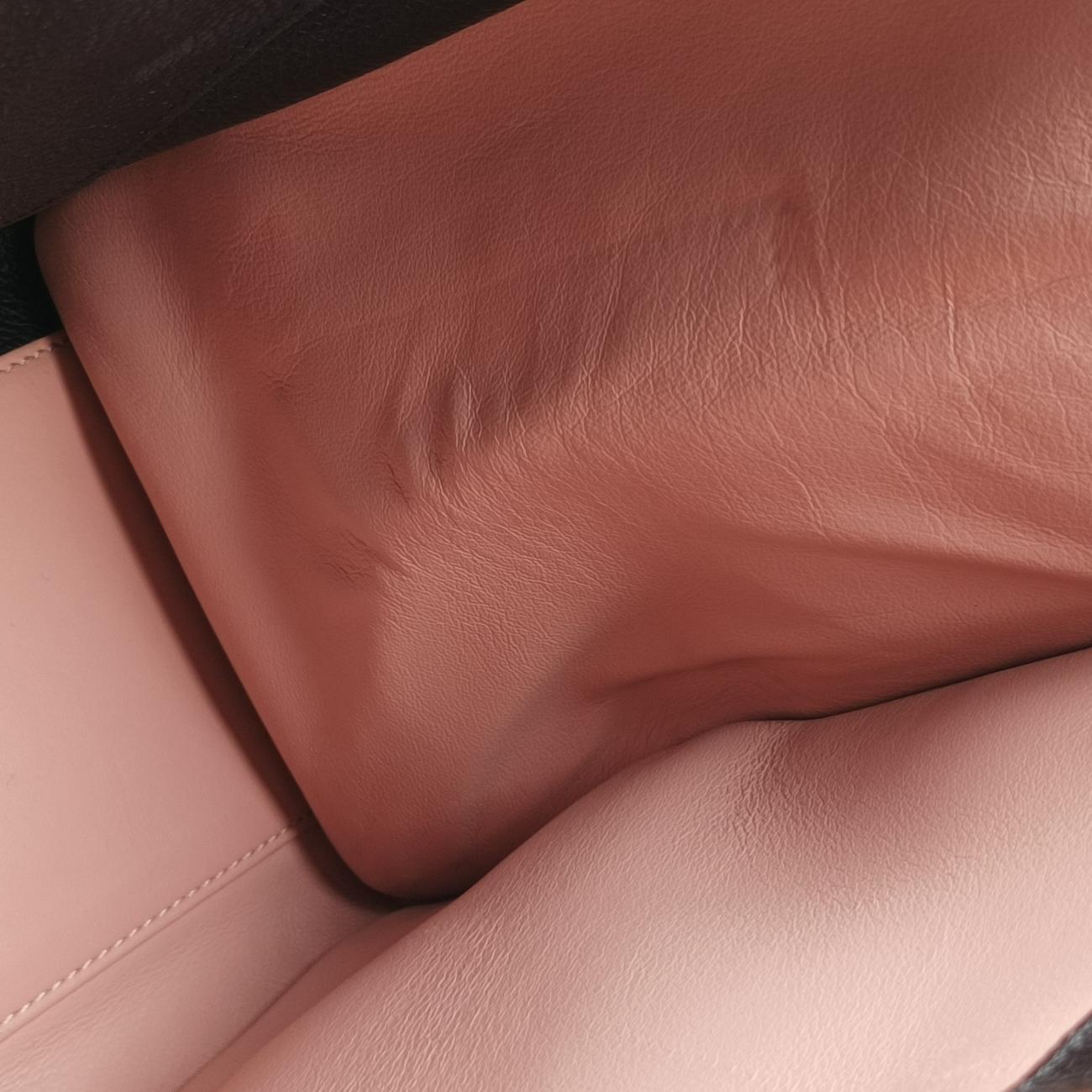 Pre-owned Louis Vuitton City Steamer MM Magnolia x Noir leather M53019 shoulderbag | stylenewstar