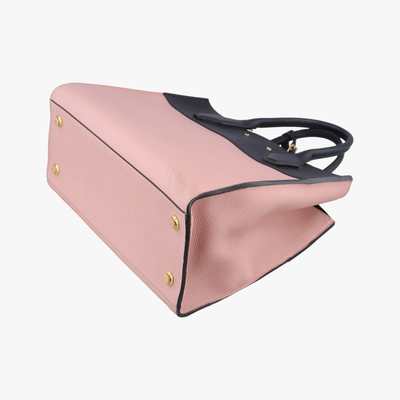 Pre-owned Louis Vuitton City Steamer MM Magnolia x Noir leather M53019 shoulderbag | stylenewstar