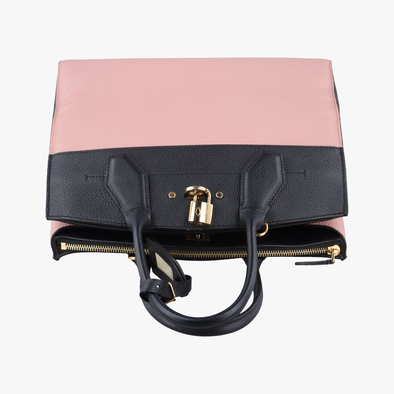 Pre-owned Louis Vuitton City Steamer MM Magnolia x Noir leather M53019 shoulderbag | stylenewstar