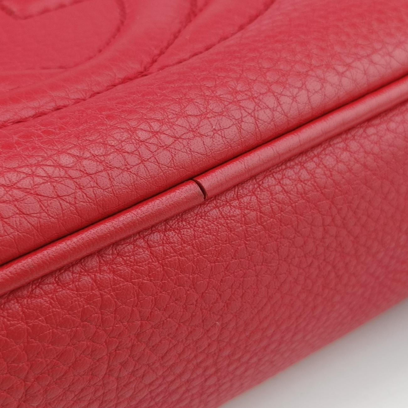 Secondhand Gucci Soho Red Leather 308364 shoulderbag | stylenewstar