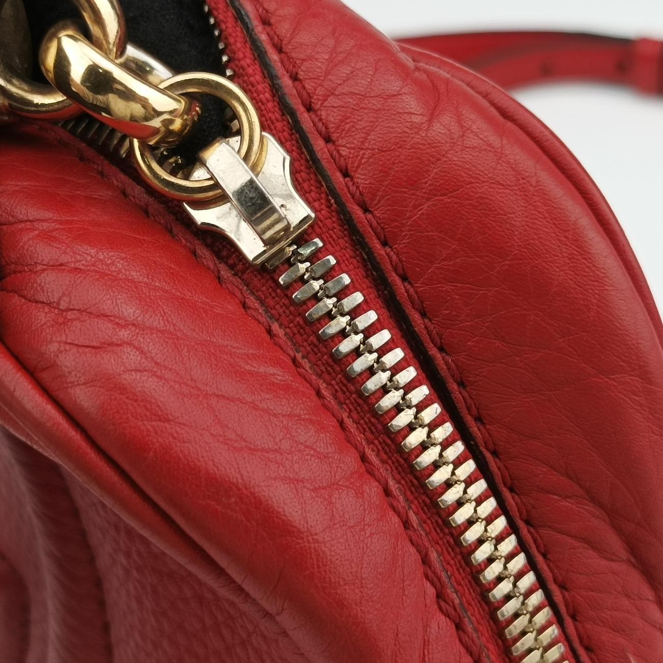 Secondhand Gucci Soho Red Leather 308364 shoulderbag | stylenewstar