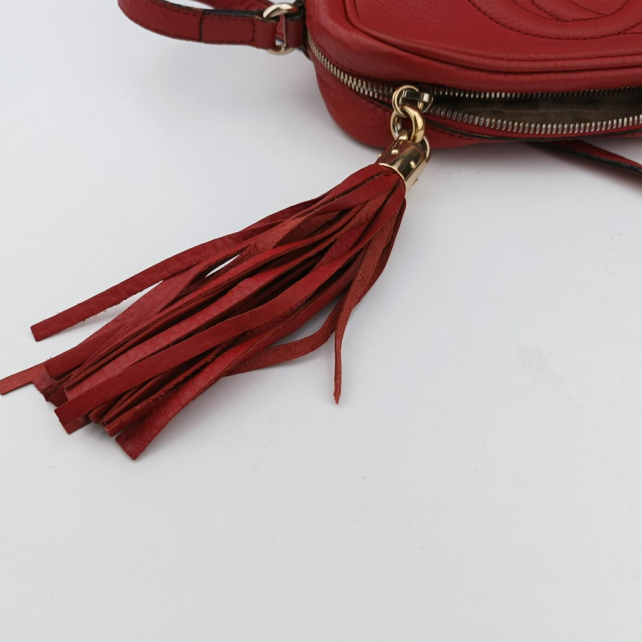 Secondhand Gucci Soho Red Leather 308364 shoulderbag | stylenewstar