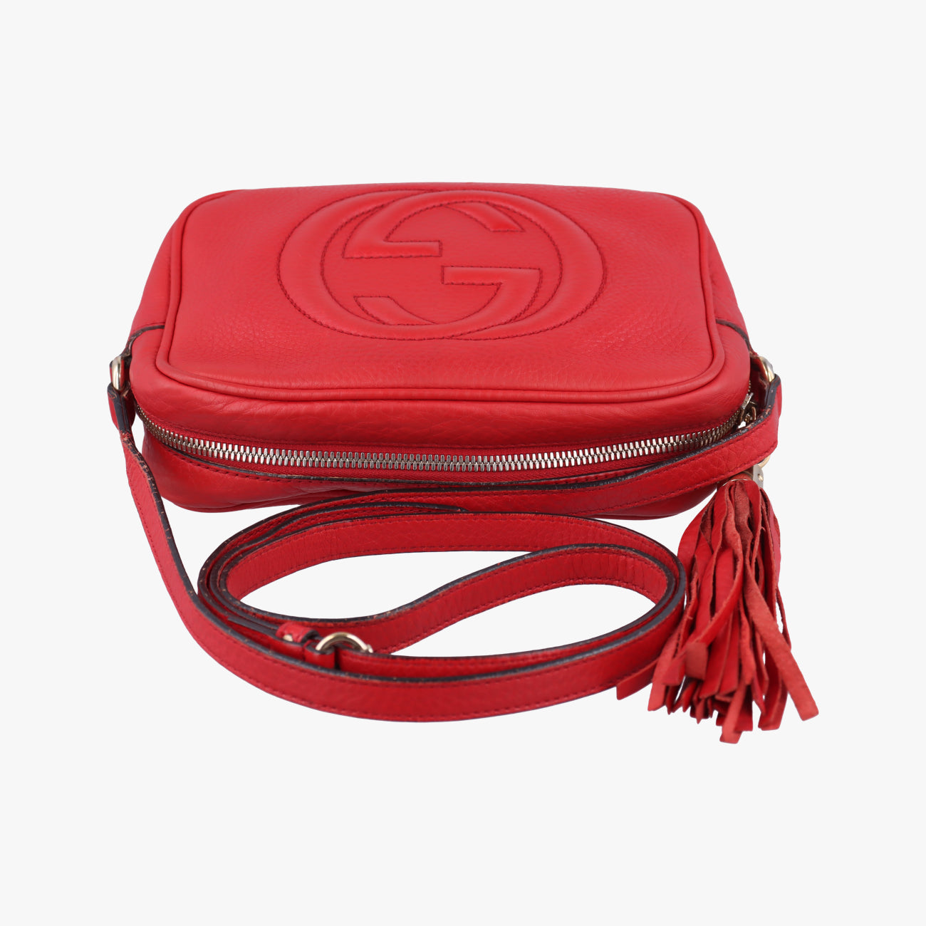 Secondhand Gucci Soho Red Leather 308364 shoulderbag | stylenewstar