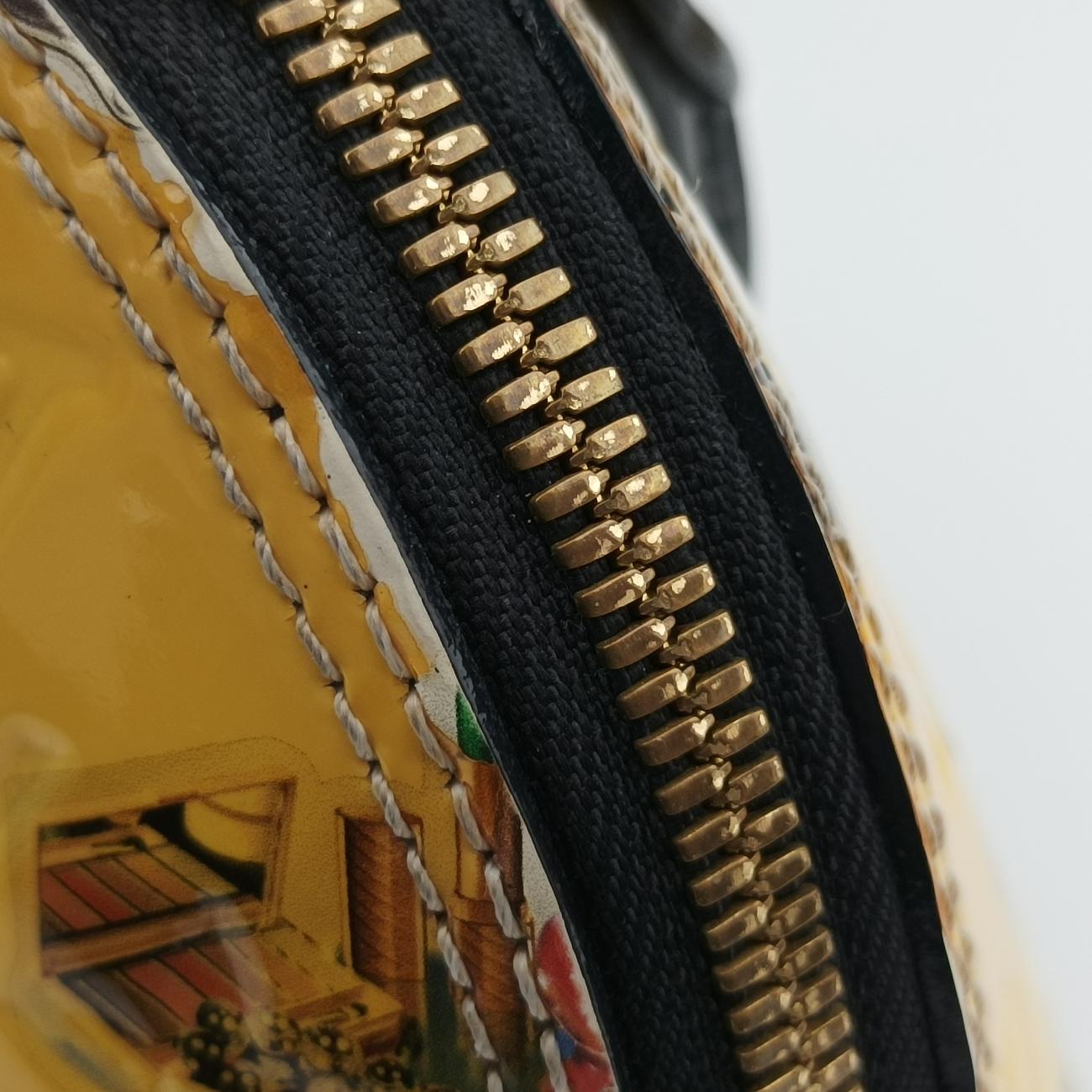 Pre-owned Louis Vuitton Nicolas Squiere Sticker Alma BB Ivory x black x multicolor Vernis M50419 shoulderbag | stylenewstar