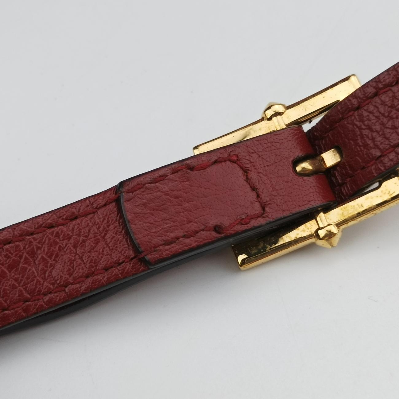 Pre-owned Gucci Ophidia Navy×red Suede 499621 shoulderbag | stylenewstar