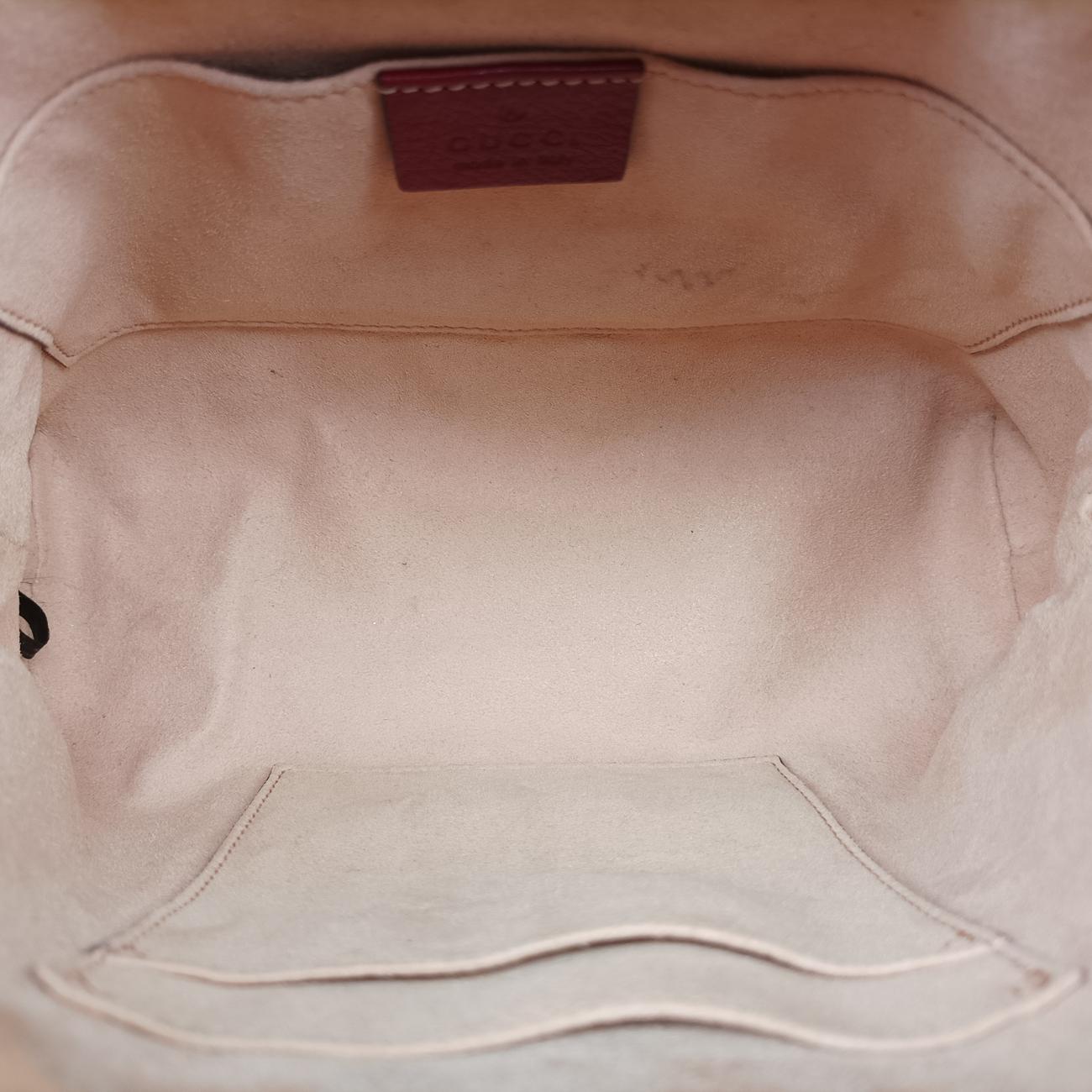 Pre-owned Gucci Ophidia Navy×red Suede 499621 shoulderbag | stylenewstar