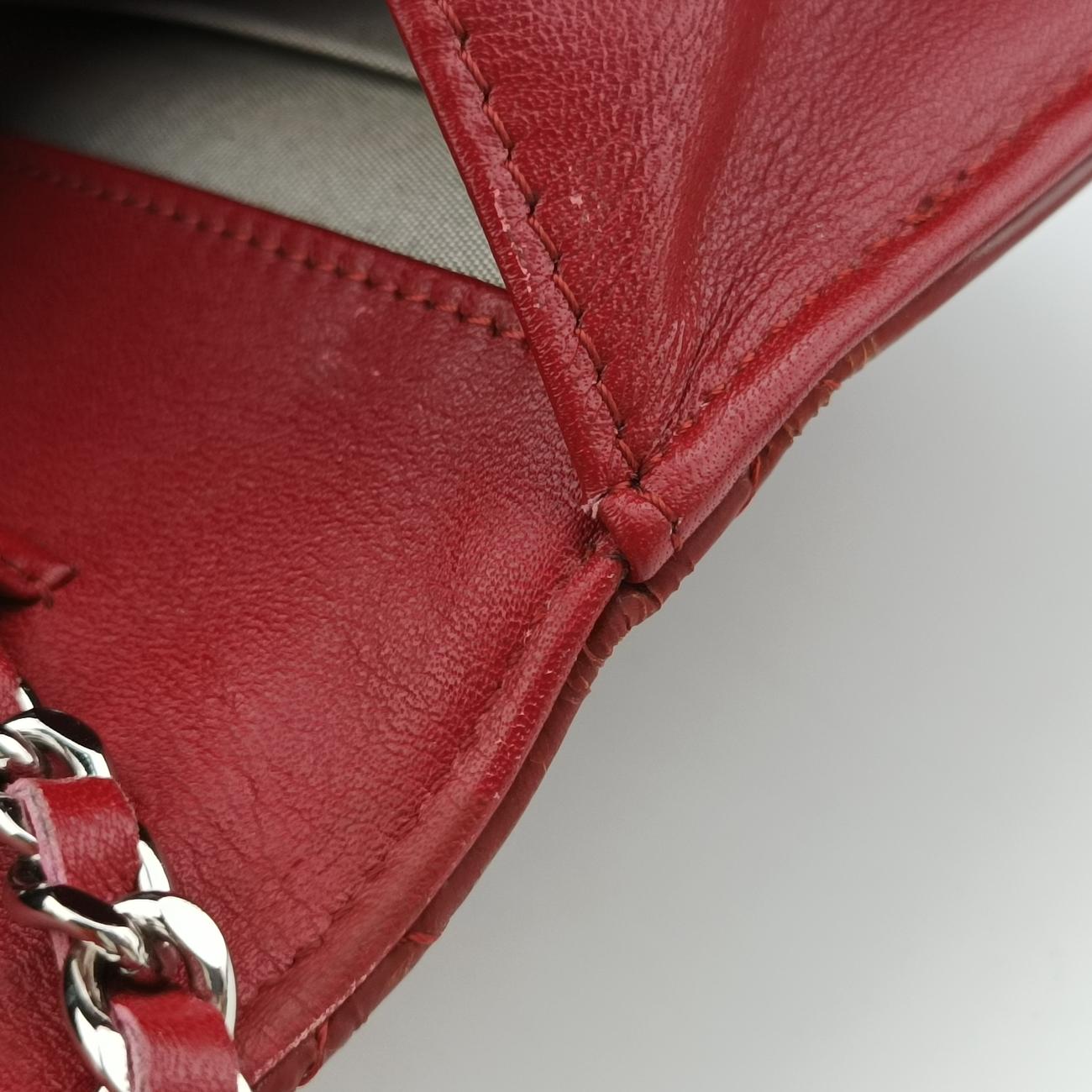 Vintage Chanel Matelasse coco mark Red Patent A48692 shoulderbag | stylenewstar