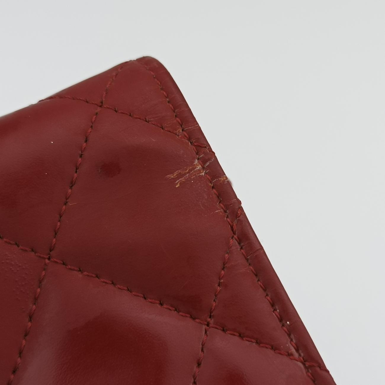 Vintage Chanel Matelasse coco mark Red Patent A48692 shoulderbag | stylenewstar